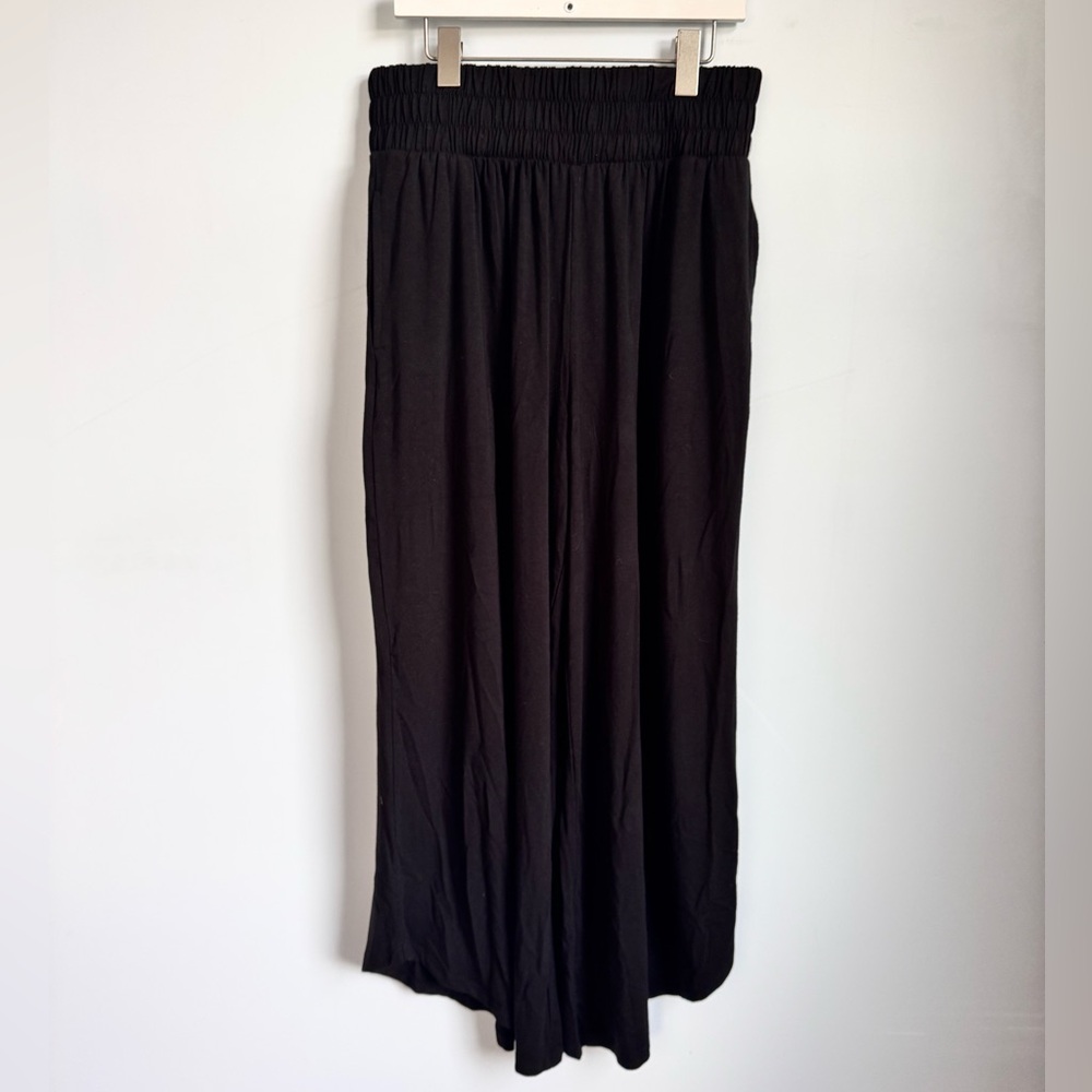 Z Supply Black Maxi Skirt-Style Wide Leg Pants - Picture 3 of 8
